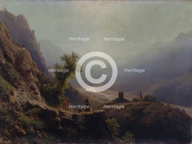 In the Caucasus Mountains, 1879. Artist: Lagorio, Lev Felixovich (1827-1905)