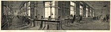 In the Central Telegraph Station in Berlin, 1863. Creator: Anonymous