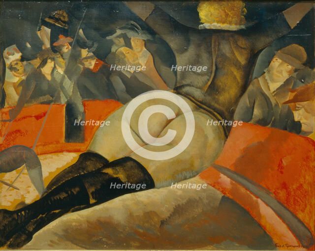 In the circus, c. 1908. Artist: Grigoriev, Boris Dmitryevich (1886-1939)