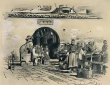 In the City of Shanghai 1903. Artist: Mortimer L Menpes