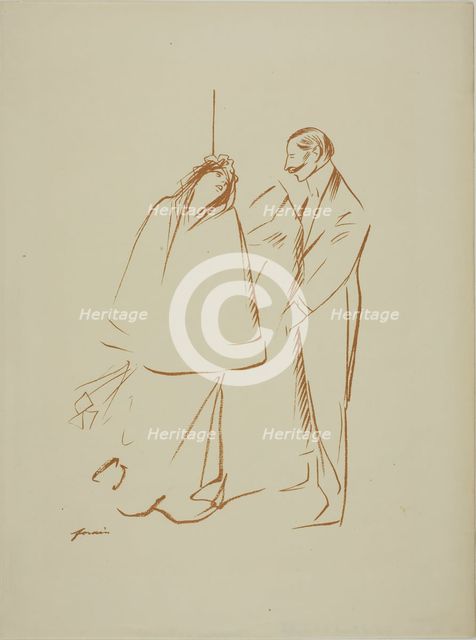 In the Cloakroom, c. 1897. Creator: Jean Louis Forain.