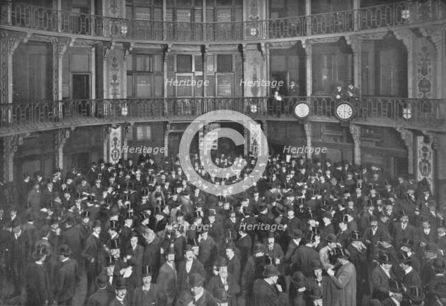 In the Coal Exchange, City of London, c1903 (1903). Artist: Unknown.