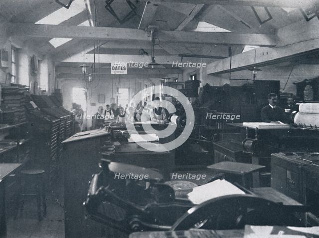 'In the Composing Room', 1916. Artist: Unknown.