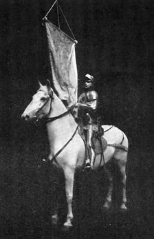 In the costliest American theatrical performance: Miss Maude Adams as Joan of Arc, 1909. Creator: Sarony & Co