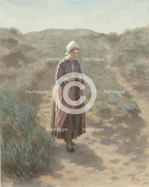 In the dunes in Zandvoort, 1862. Creator: David Adolf Constant Artz.