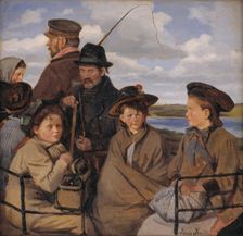 In the day car. The artist's nephew, 1898-1902. Creator: Hans Smidth