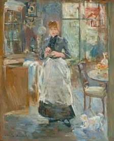 In the Dining Room, 1886. Creator: Berthe Morisot