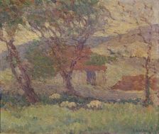In the Downs near Lewes, 1906. Artist: Robert Polhill Bevan