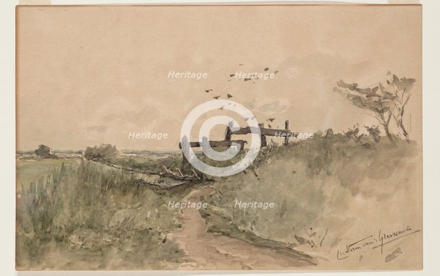 In the Downs, possibly 1855. Creator: Carel Nicolaas Storm.