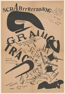 In the Evening, Lying on Her Bed, She Reread the Letter from Her Artilleryman at the Front, 1917. Creator: Marinetti, Filippo Tommaso (1876-1944)