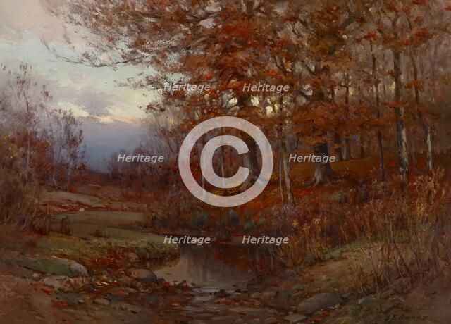 In the Edge of the Woods at Twilight, before 1914. Creator: John Elwood Bundy.