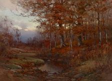 In the Edge of the Woods at Twilight, before 1914. Creator: John Elwood Bundy