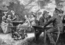 In the English Garden at Munich, 1881. Creator: Eugène Froment