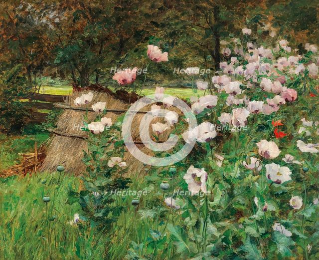 In the farm garden, c1898. Creator: Wisinger-Florian, Olga (1844-1926).
