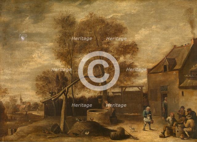 In the Farmyard, c1640-1690. Creator: David Teniers II.