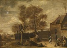 In the Farmyard, c1640-1690. Creator: David Teniers II