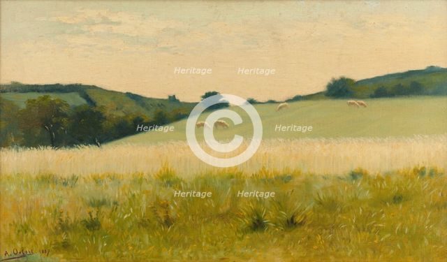 In the fields of Dielette (Manche), 1887. Creator: Alphonse Osbert.