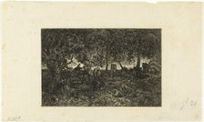In the Forest, 1844. Creator: Charles Emile Jacque
