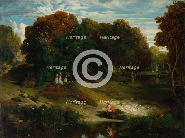 In the Forest, 1841. Creator: Célestin François Nanteuil (French, 1813-1873).