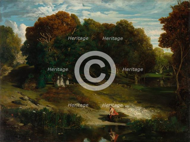 In the Forest, 1841. Creator: Célestin François Nanteuil (French, 1813-1873).