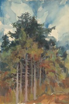 In the Forest in Autumn, 1928-1933. Creator: Zolo Palugyay