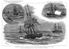 In the Gulf of Athens - The Blockade of the Greek Ports 1886. Creator: William Lionel Wyllie