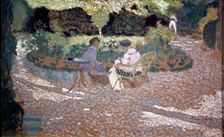 In the Garden 1895-1898. Artist: Edouard Vuillard