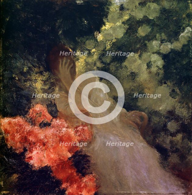 'In the Garden', 1898.  Artist: Gaston de Latouche