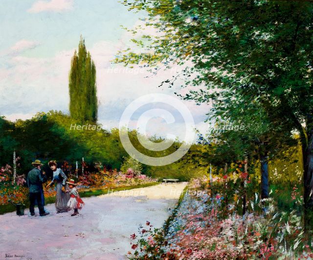 In the Garden, 1891. Creator: Josef Rapacki.