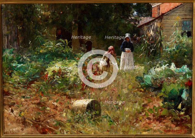 In the Garden, 1891. Creator: William Forsyth.