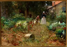 In the Garden, 1891. Creator: William Forsyth