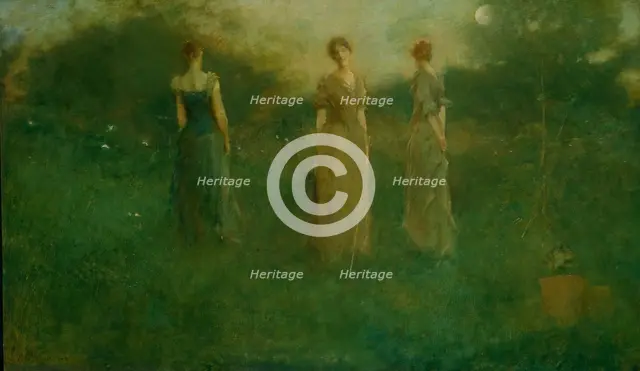 In the Garden, 1892-1894. Creator: Thomas W Dewing.