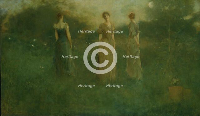In the Garden, 1892-1894. Creator: Thomas W Dewing.