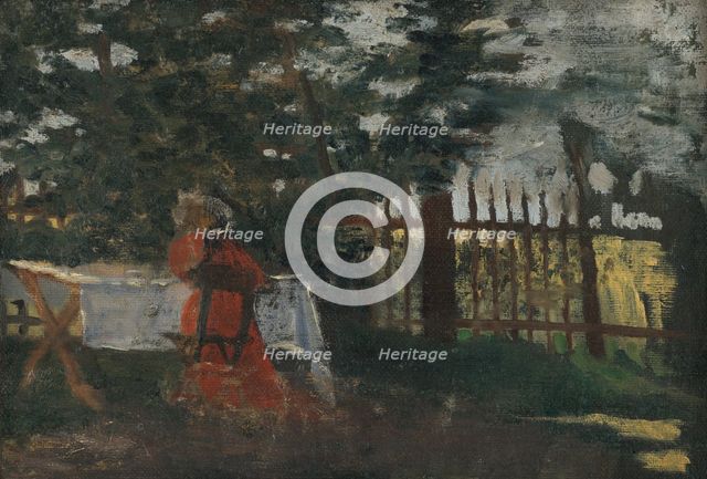 In the Garden, 1905-1910. Creator: Konstantín Kövári-Kacmarik.