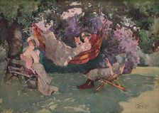 In The Garden, 1902. (1903). Artist: William Bruce Ellis Ranken