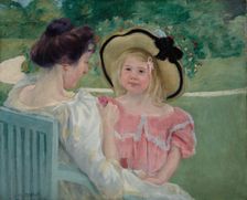 In the Garden, 1903 or 1904. Creator: Mary Cassatt