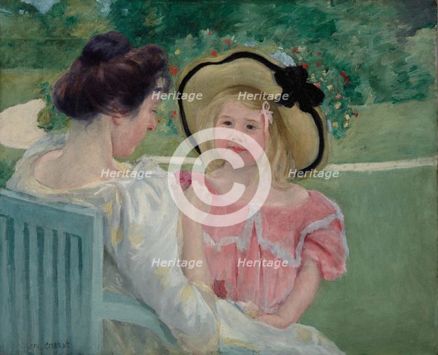 In the Garden, 1903 or 1904. Creator: Mary Cassatt.