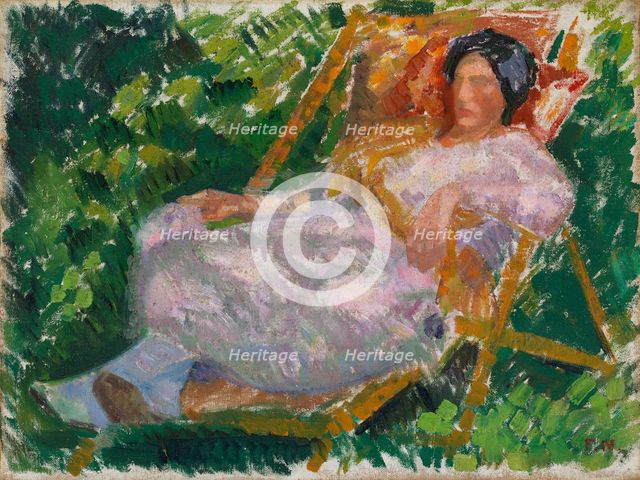 In the garden, 1922. Creator: Felix Nylund.