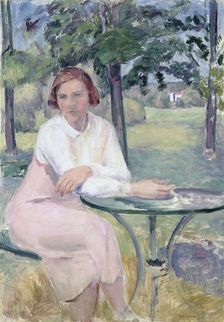 In the garden, 1932. Creator: William Lonnberg