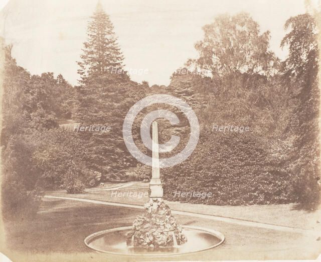 In the Garden. Blenheim, 1853-56. Creator: James Knight.