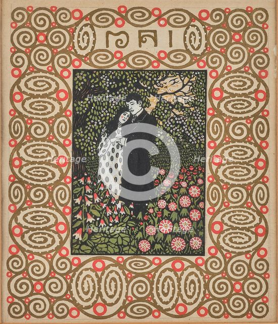 In the garden (lovers). Monthly newsletter: May. Creator: Krenek, Carl (1880-1949).