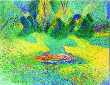 In the Garden of Pretzfeld Castle, 1905