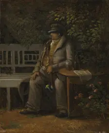 In the Garden, probably 1819-1820. Creator: Thomas Fearnley