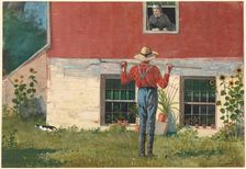 In the Garden (Rustic Courtship), 1874. Creator: Winslow Homer