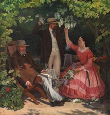 In the gazebo, 1858-1859. Creator: Vilhelm Kyhn