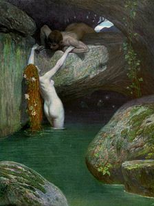 In the Grotto 1902-1903.Artist: Roessler