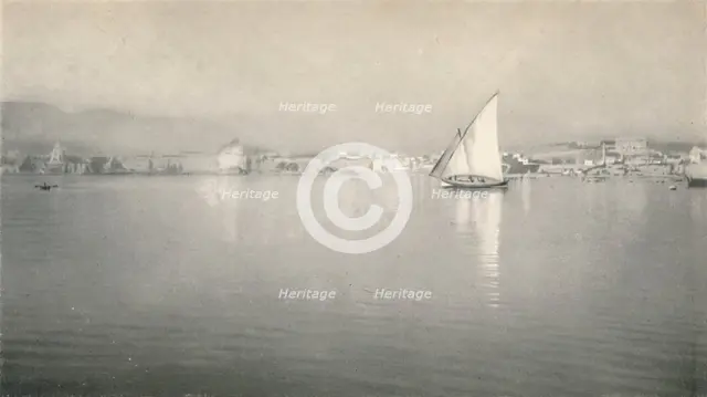 'In the Harbour, Palma, Majorca', c1927, (1927). Artist: Reginald Belfield.