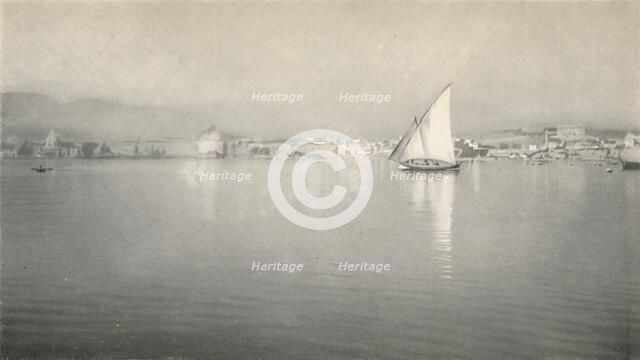 'In the Harbour, Palma, Majorca', c1927, (1927). Artist: Reginald Belfield.