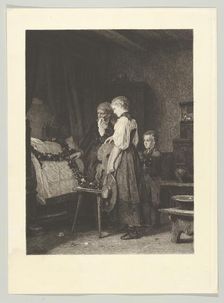 In the House of Mourning, from "American Art Review", vol. 1, no. 8, June 1880., June 1880. Creator: Friedrich Leonhard Meyer