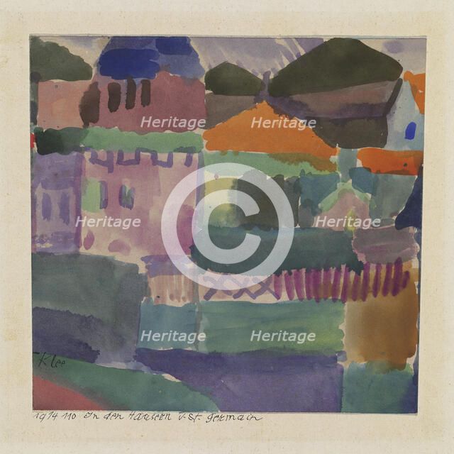 In the houses of St. Germain, 1914. Creator: Klee, Paul (1879-1940).